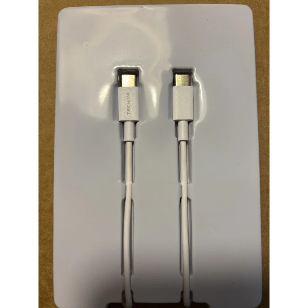 Techiva USB-C To ISB -C CABLE 6 Ft. Cable Fast Charge & Sync Android NEW (A3)